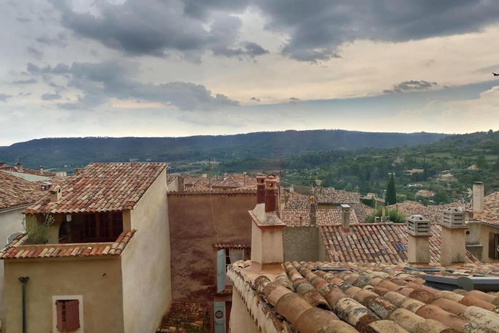 Studio Vue Sur La Roche, Au Calme Moustiers #1 Apartment Luaran gambar